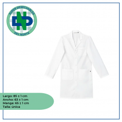 BATA DE LABORATORIO BLANCA