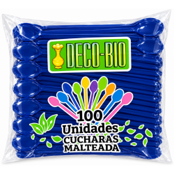 CUCHARA MALTEADA COLORES NEON PS X 100 UND - DE