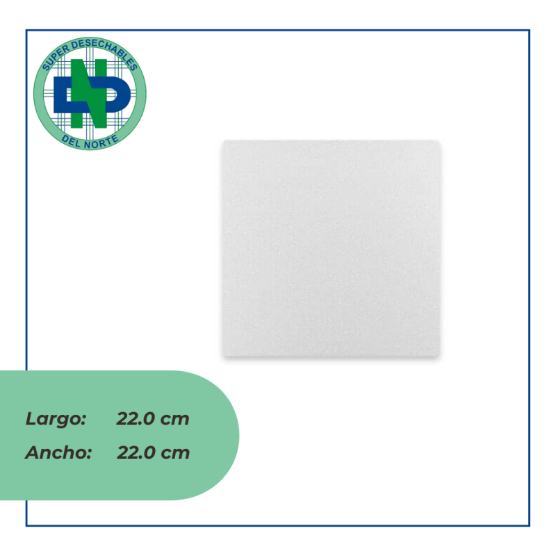BLONDA ICOPOR CUADRADA 22 X 22 DARNEL X 50 UND