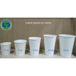 VASO 4 ONZ PAPEL/CARTON BLANCO X 50 UND - BARVAL