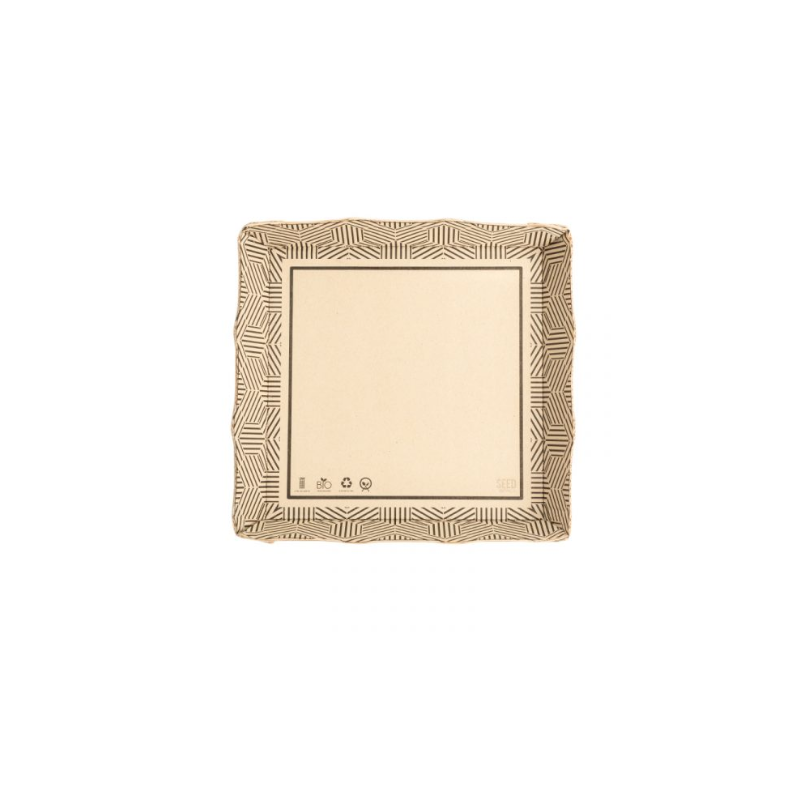 PLATO SEEDPACK BAGAZO DE CAÑA 15X15 DISEÑO PQX20