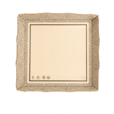 PLATO SEEDPACK BAGAZO DE CAÑA 15X15 DISEÑO PQX20