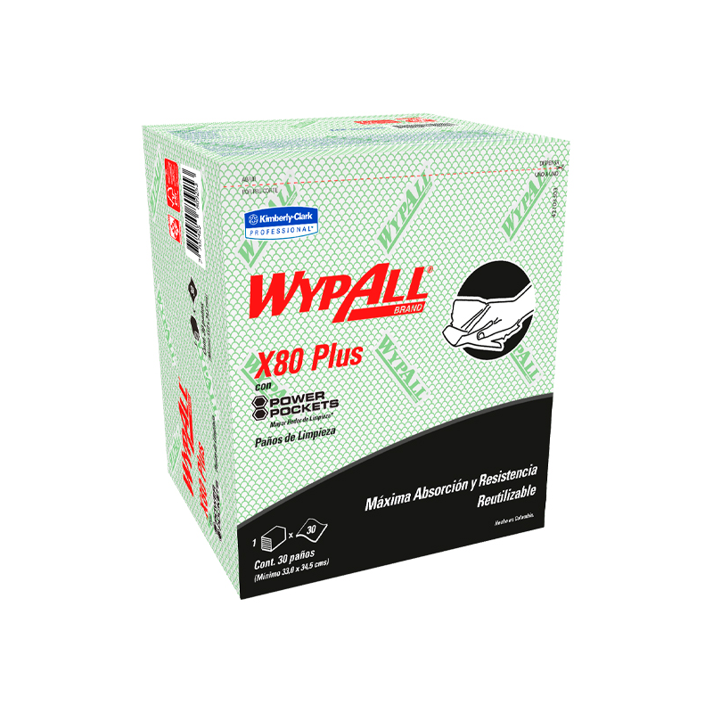 WYPALL X-80 PLUS VERDE X 30 UND.REF.8281