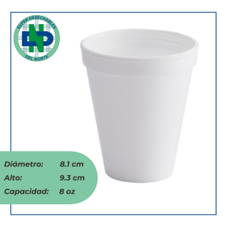 VASO ICOPOR 8 ONZ PAQ. X 20 UND DARNEL