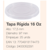 TAPA BIOFORM CONTENEDOR 16 OZ PP PAQ X 25